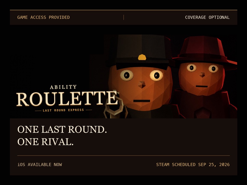 [Game access / Optional coverage] Discover a solo-developed two-player thriller - 2
