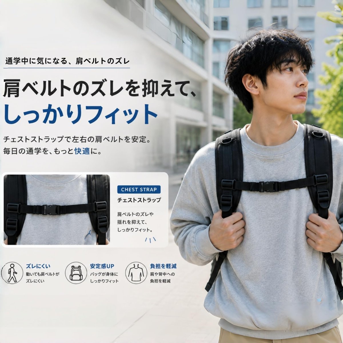 【商品提供】29L大容量・15.6インチPC対応 通学リュック PRクリエイター募集 - 11