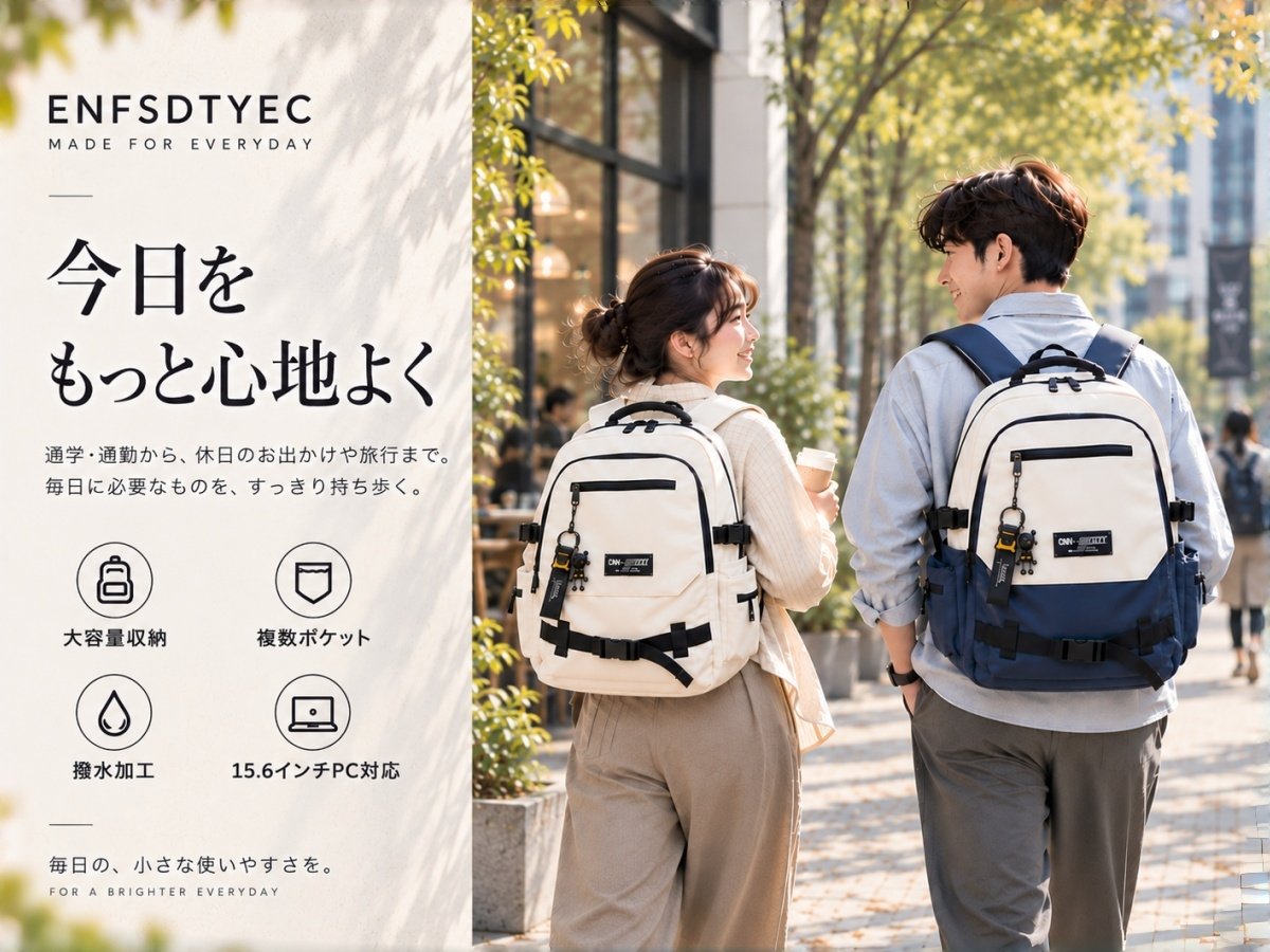 【商品提供】29L大容量・15.6インチPC対応 通学リュック PRクリエイター募集 - 5