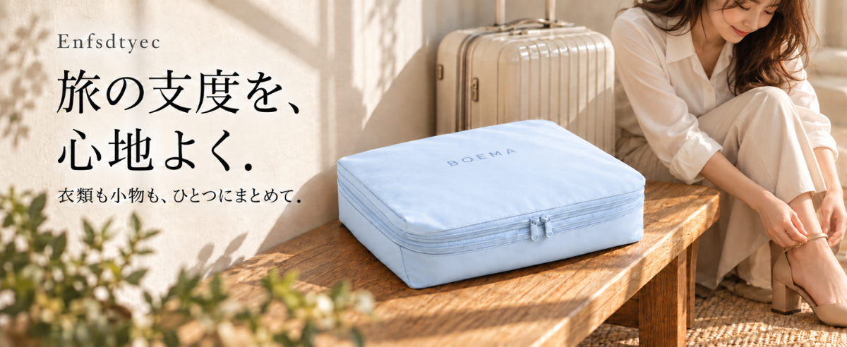 【商品提供・送料無料】旅行好きさん募集♡ 荷造りが楽しくなる5IN1圧縮トラベルポーチPR - 2