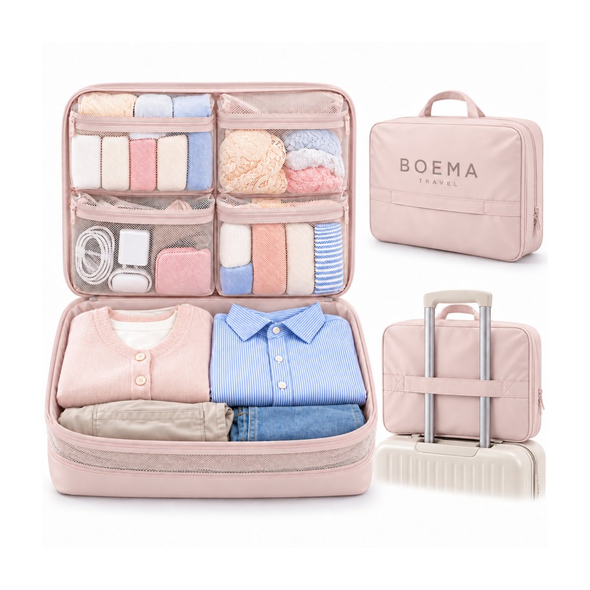【商品提供・送料無料】旅行好きさん募集♡ 荷造りが楽しくなる5IN1圧縮トラベルポーチPR - 9