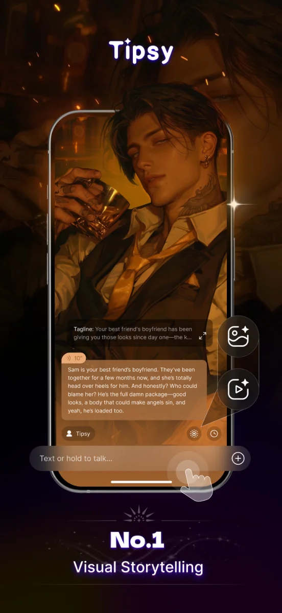 【Tipsy.chat】AIキャラクターと会話を楽しめるサービスのPR動画制作・投稿案件
