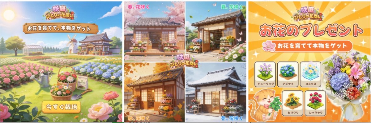『咲庭　ひとりの花商い』　ゲームアプリの声優吹き替え＆サービス開始記念PR動画撮影 - 3